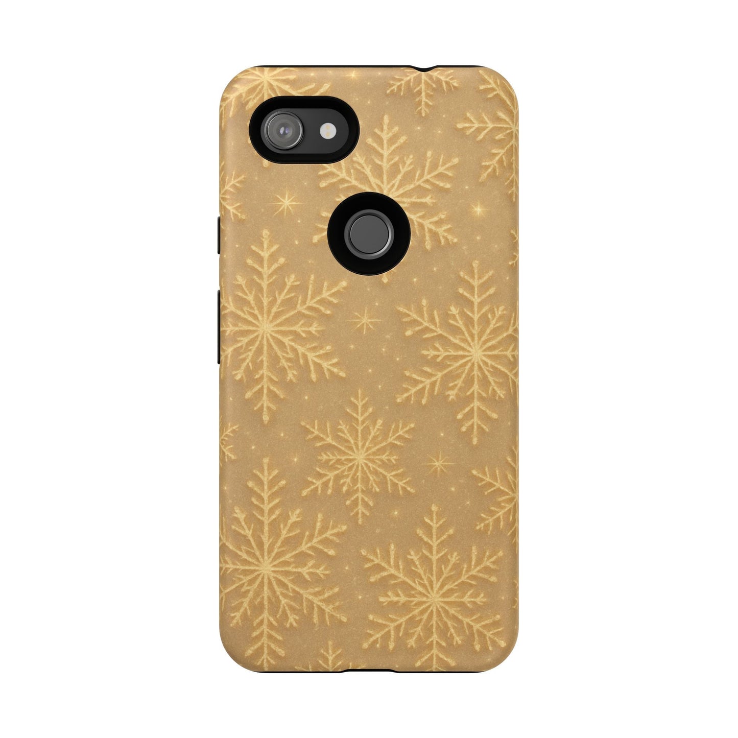 Golden Snowflake Holiday iPhone Case