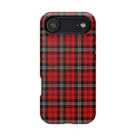 Red Tartan Plaid Impact-Resistant iPhone Case | MagSafe compatibility  Shamo's iPhone 17 Air / Matte