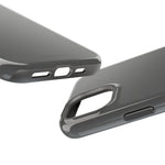 Charcoal Ink Black Solid Color Impact-Resistant iPhone Case | Slim Shockproof Magsafe-Compatible