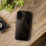 Black Marble Tough iPhone Case  Shamo's