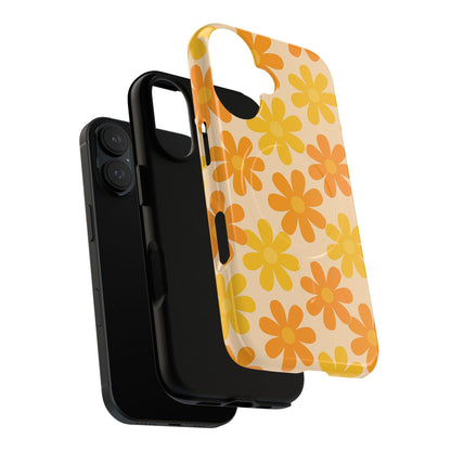 Retro Daisies Pattern iPhone Case | MagSafe