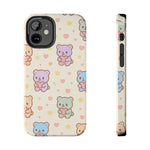 Cute Pastel Bear Impact Phone Case | Heart & Star Kawaii Pattern  Shamo's iPhone 12 Mini