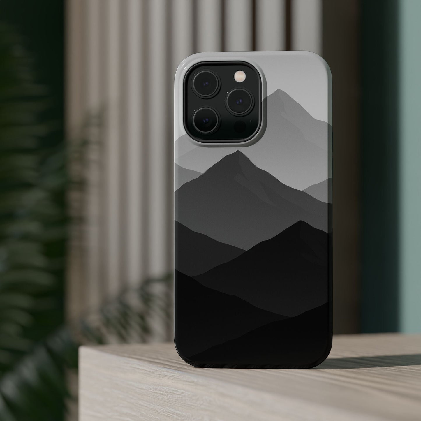 Monochrome Mountain Design iPhone Case | MagSafe  Shamo's