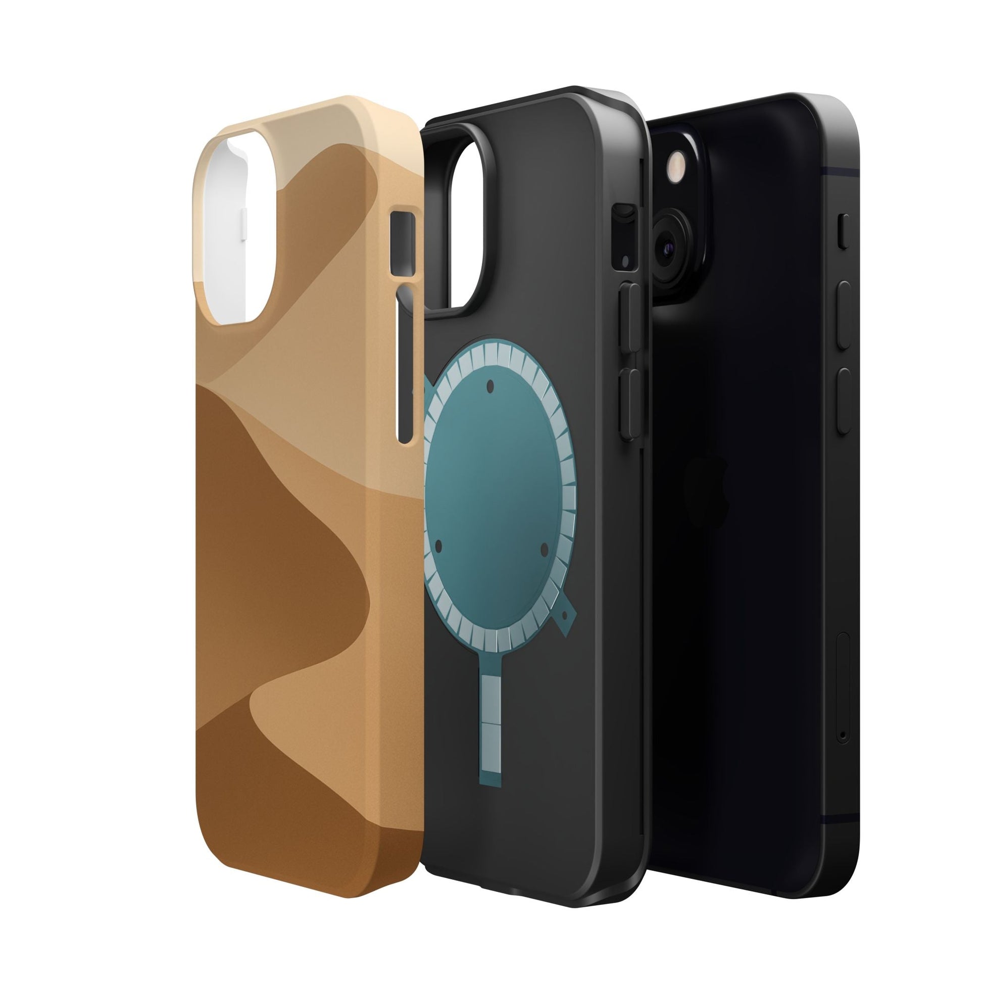 Neutral Desert Wave Design iPhone Case | MagSafe  Shamo's