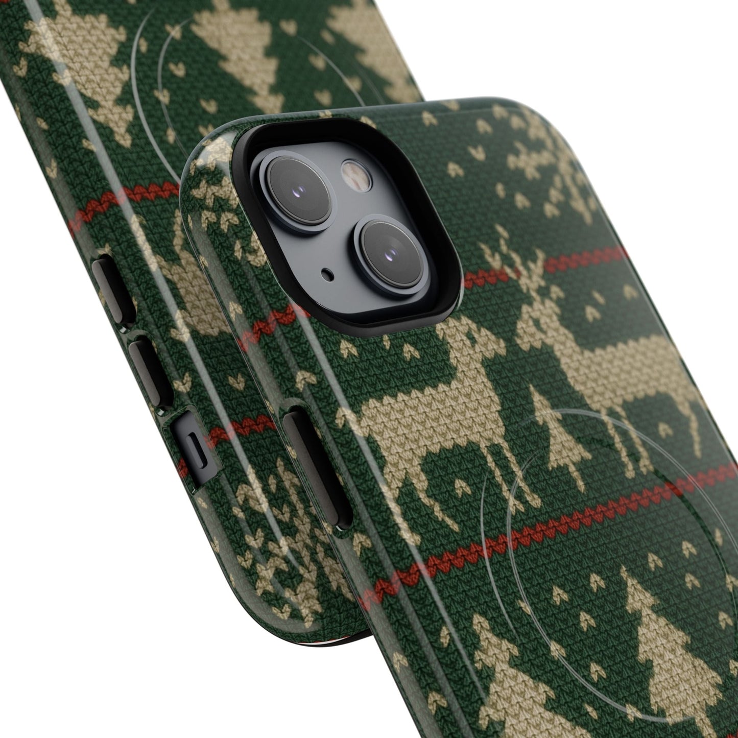 Holiday Knit Reindeer MagSafe Tough iPhone Case
