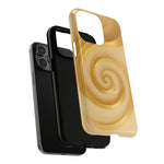 Luxury Series Swirl Gold iPhone Case compatible with MagSafe - Shamo's