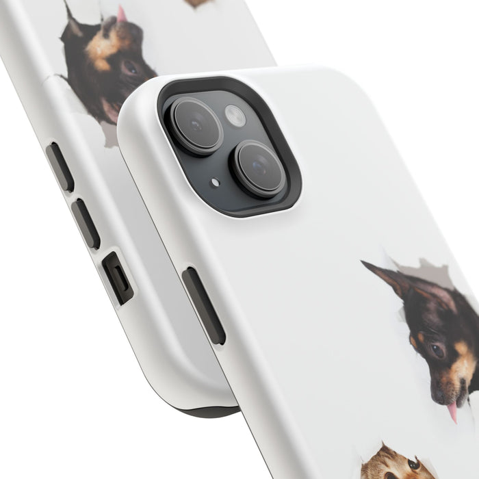 Impact-Resistant Cases with a cat and a dog