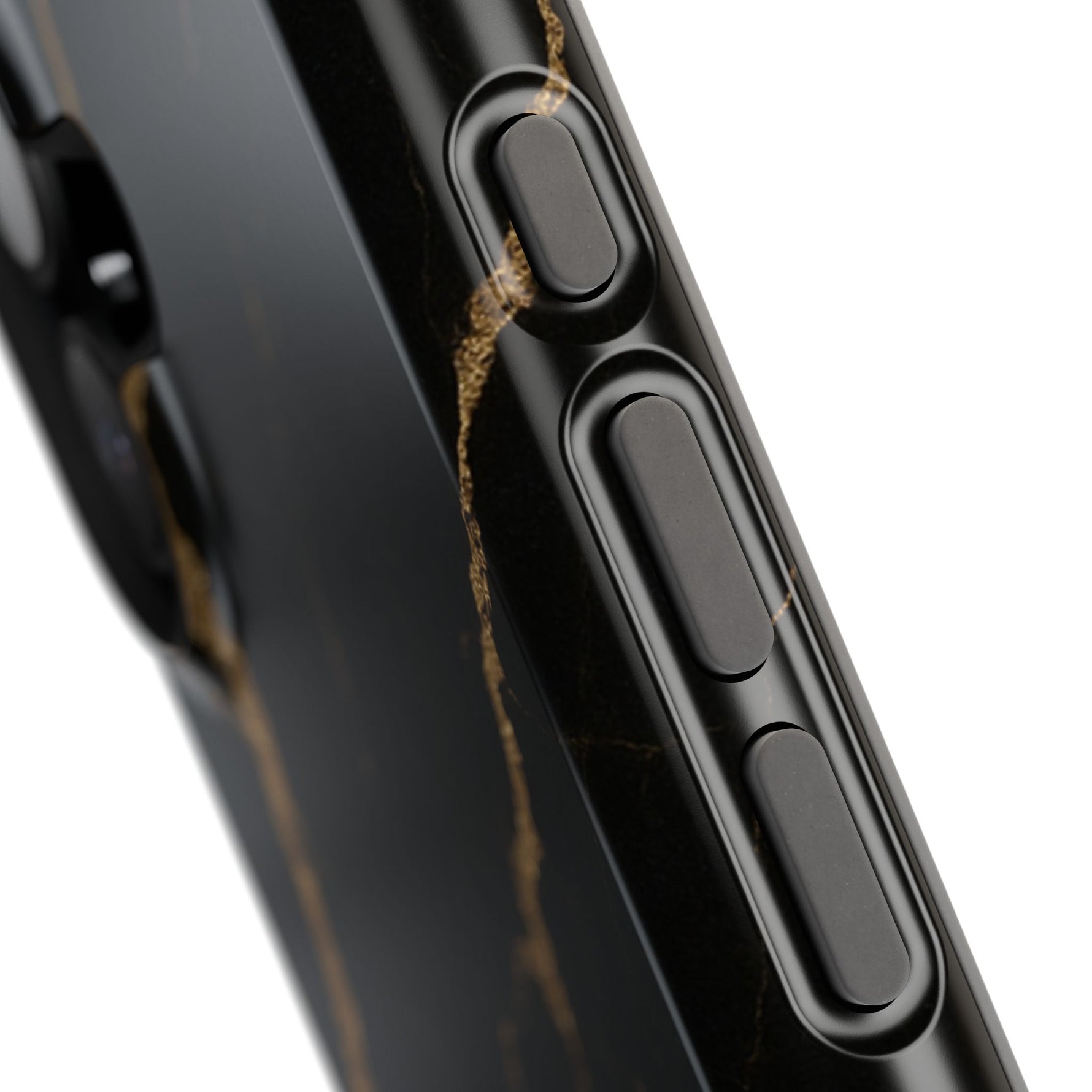 Black & Gold Marble iPhone Case with MagSafe - iPhone 17 / Glossy - Shamo's