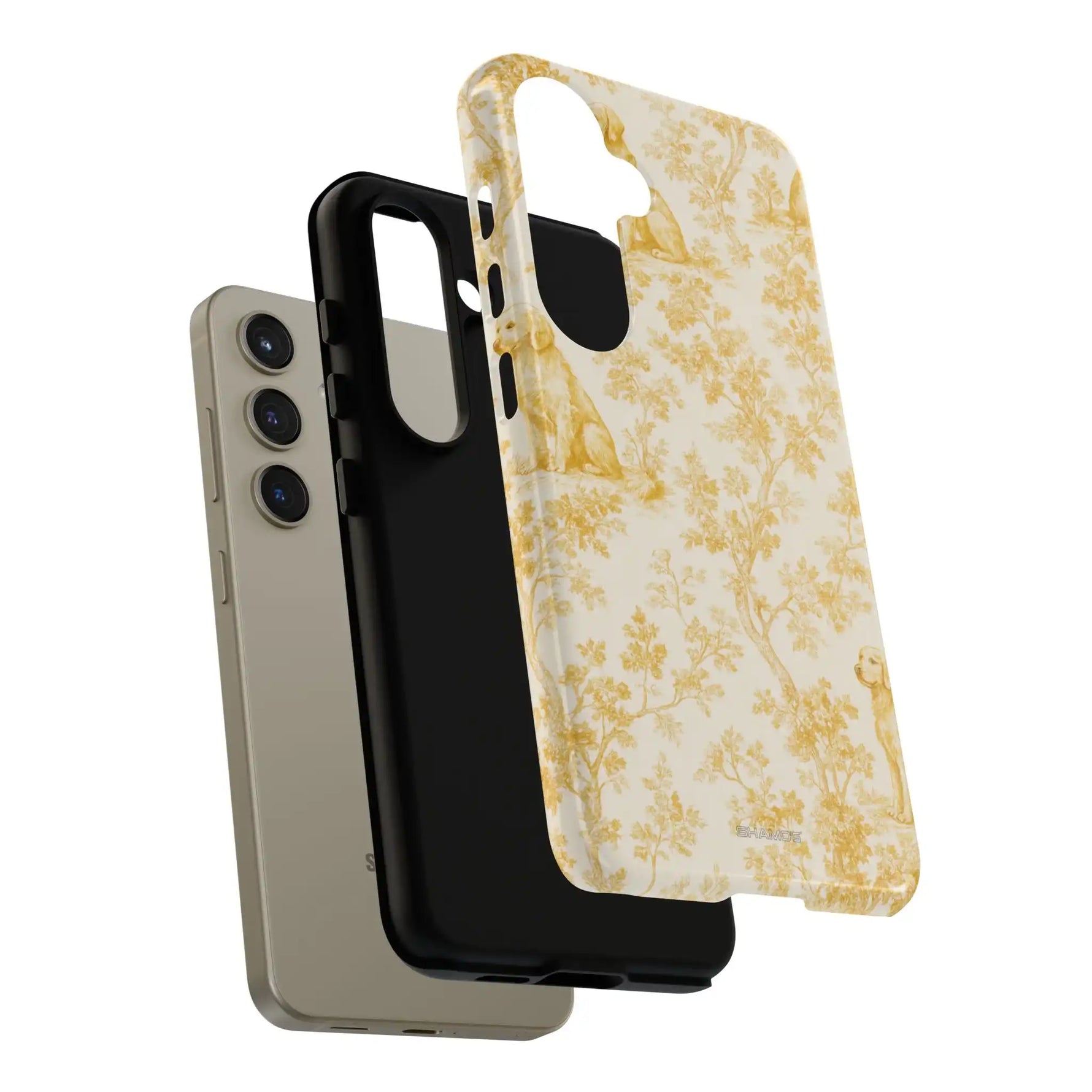 Golden Retriever Pattern Phone Case — Impact Resistant Tough Cases