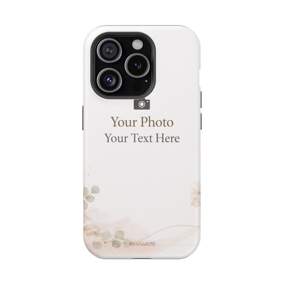 Personalizable Impact-Resistant Phone Case — Add Photo & Text