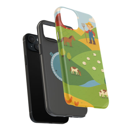 Farm-Themed Impact-Resistant MagSafe Phone Case