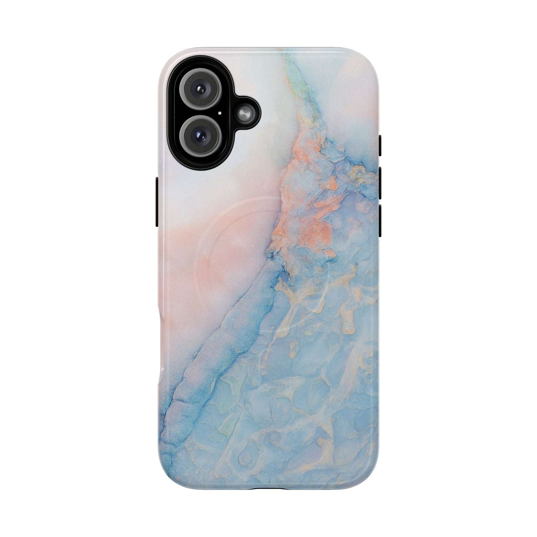 Marble Pastel iPhone Case (MagSafe compatible)  Shamo's iPhone 16 Plus / Glossy