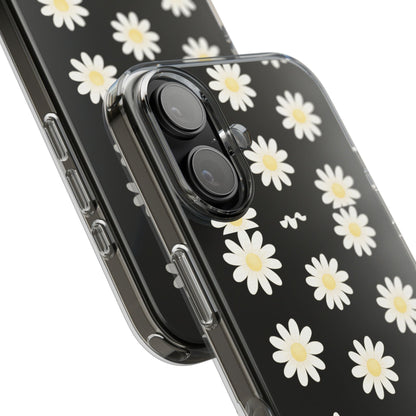 Daisy Floral Clear iPhone Case