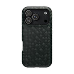 Dark Carbon Fiber Texture Magnetic Impact-Resistant iPhone Case | MagSafe compatible  Shamo's iPhone 17 Pro / Matte