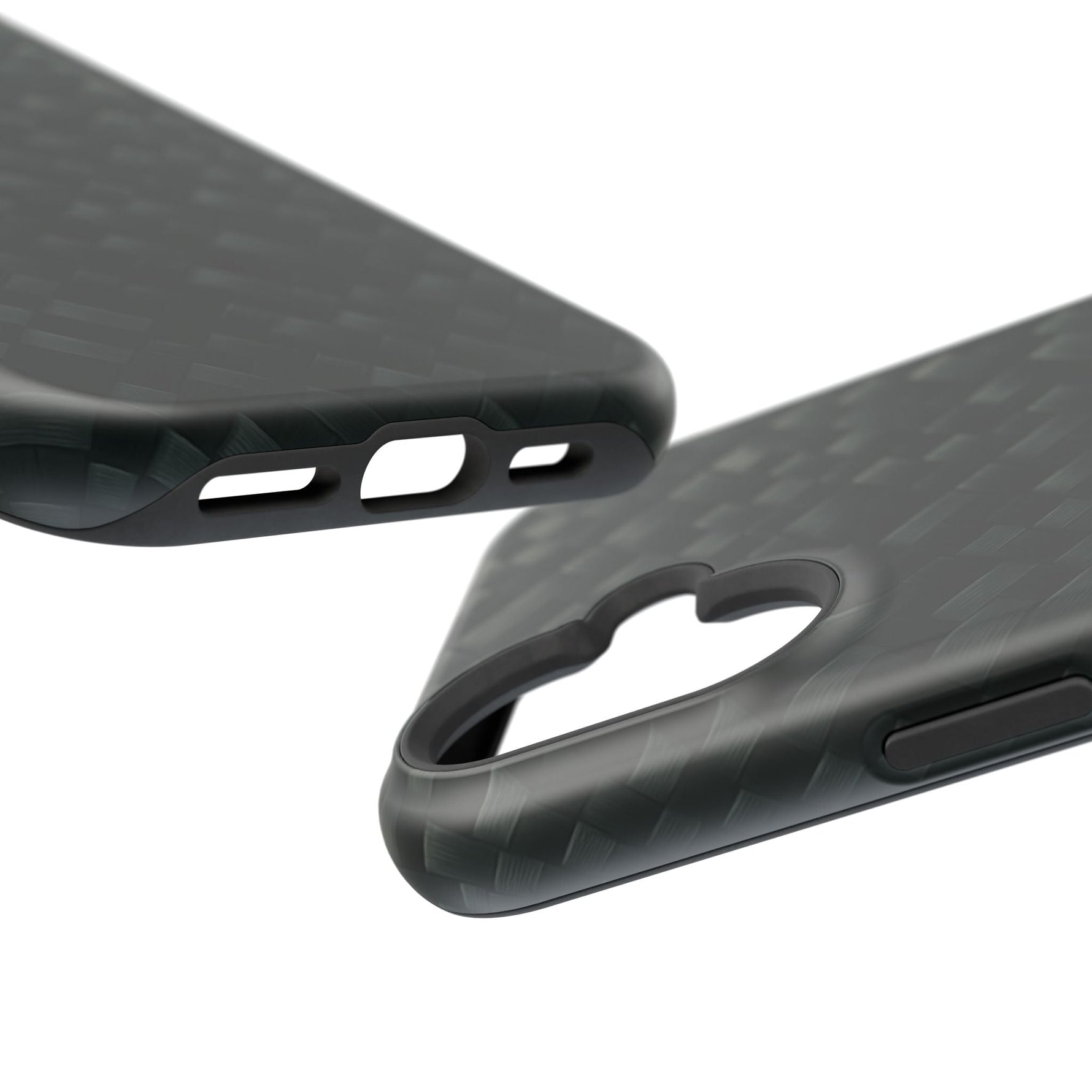 Dark Carbon Fiber Texture Magnetic Impact-Resistant iPhone Case | MagSafe compatible  Shamo's