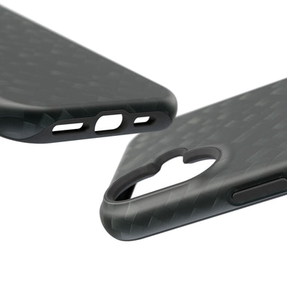 Dark Carbon Fiber Texture Magnetic Impact-Resistant iPhone Case | MagSafe compatible  Shamo's