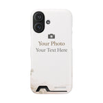 Personalizable Card-Holder Custom Phone Case | Add Your Own Photo and Text - iPhone 16 / Matte / Without gift packaging - Shamo's