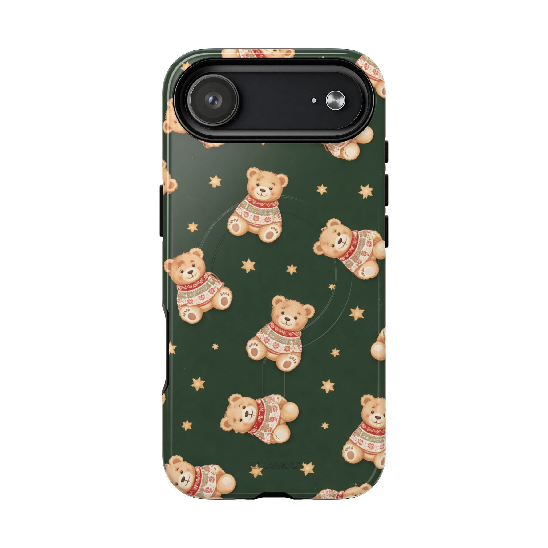 Funda para iPhone con diseño de osito de peluche y corazón (con MagSafe)