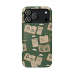 Botanical Journal Pattern iPhone Case | MagSafe Compatible Impact-Resistant Protective Cover