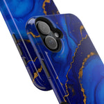 Blue Gold Marble Phone Case  Shamo's
