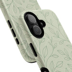 Sage Botanical Leaves Floral iPhone Case | MagSafe - Shamo's