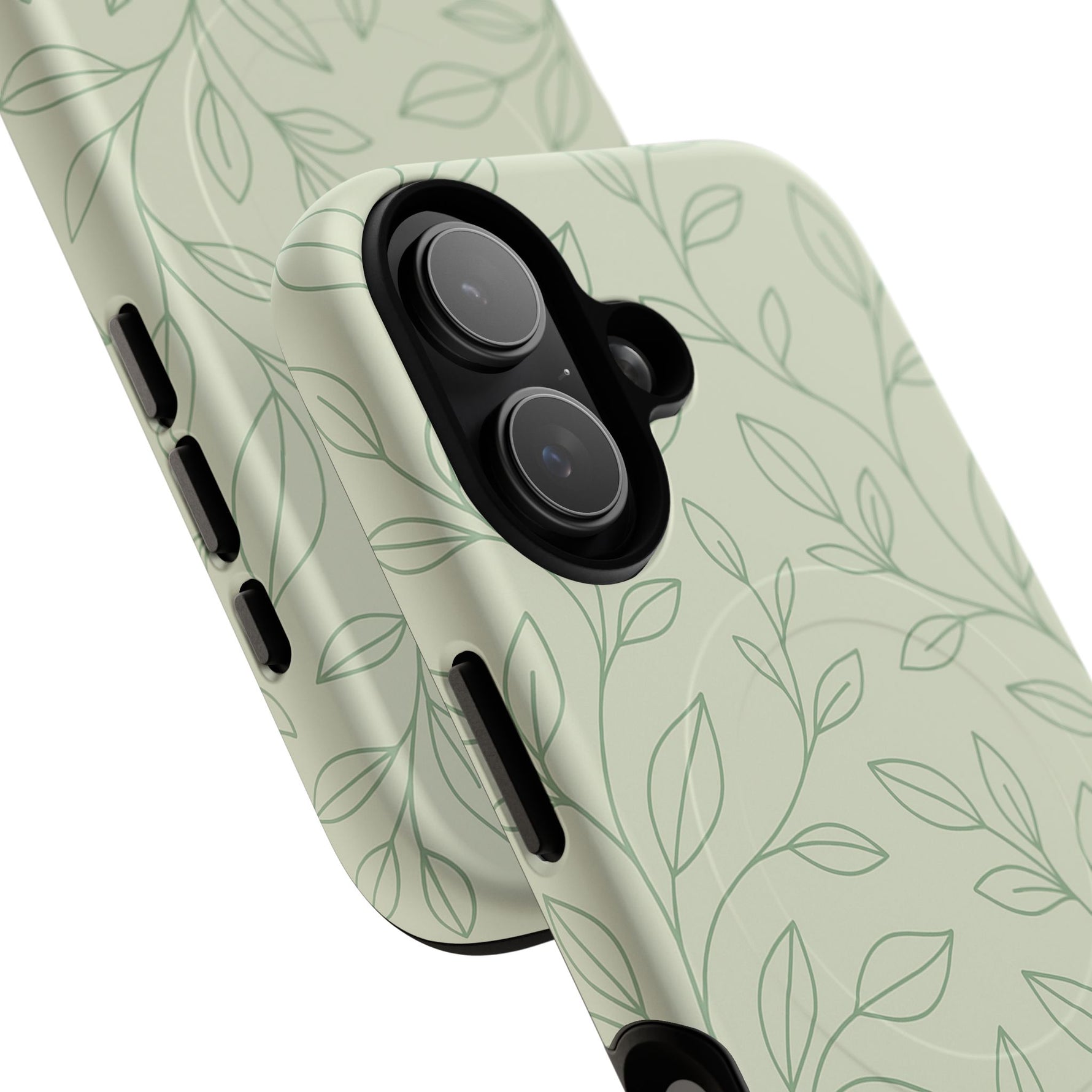 Sage Botanical Leaves Floral iPhone Case | MagSafe - Shamo's