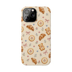 Slanke iPhone-hoes — knus bak- en teddybeerpatroon (recept, hert, knopen)