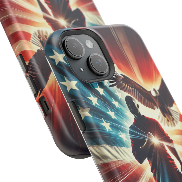 Magnetic Tough Phone Case with MagSafe Compatibility - Proud American Design Edition