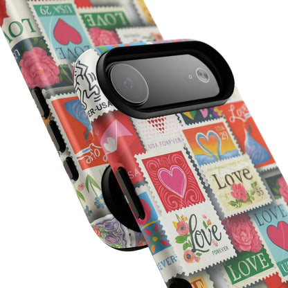 Vintage Romantic Love Stamp iPhone Case | Tough Protection + MagSafe  Shamo's