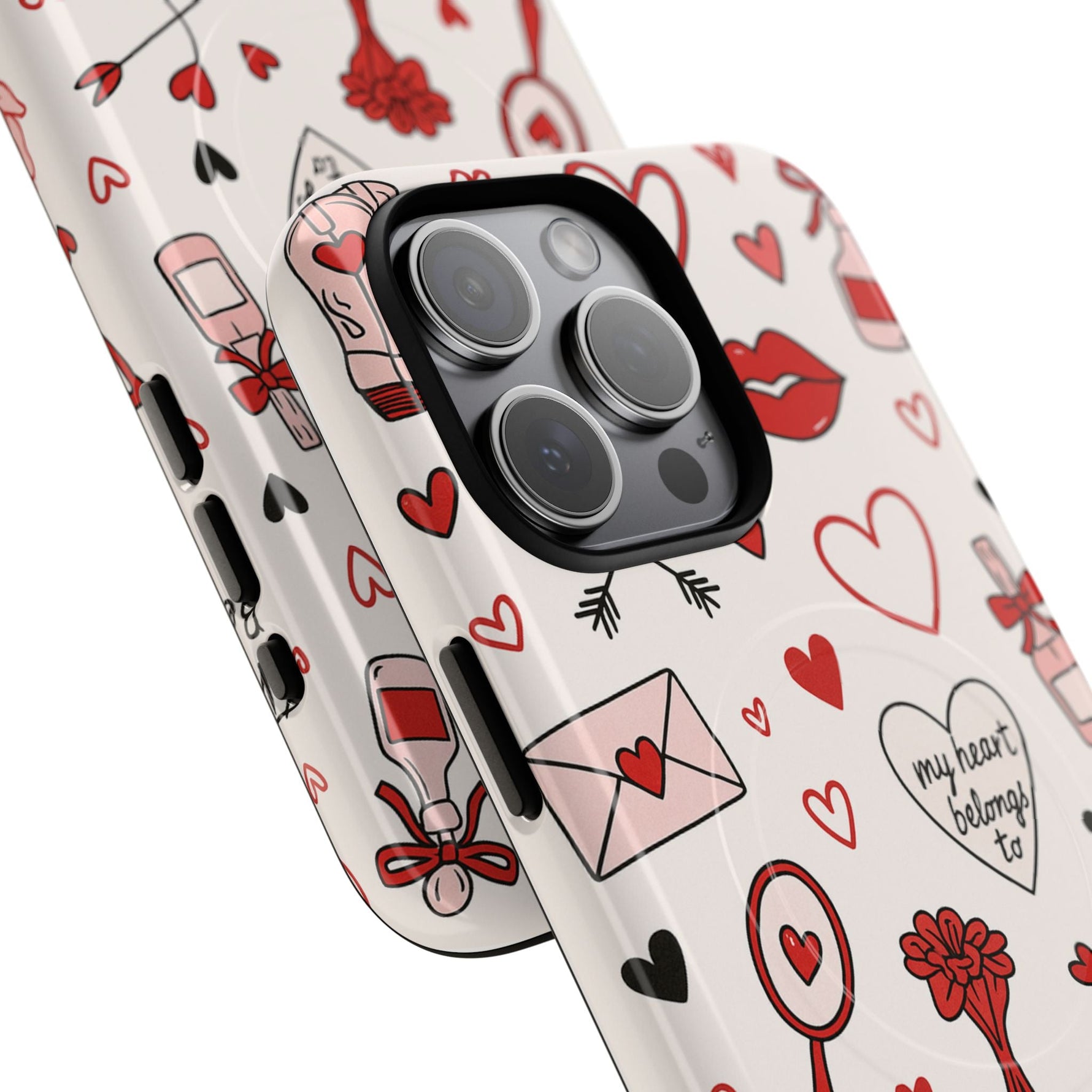 Romantic Love Doodle Tough iPhone Case (