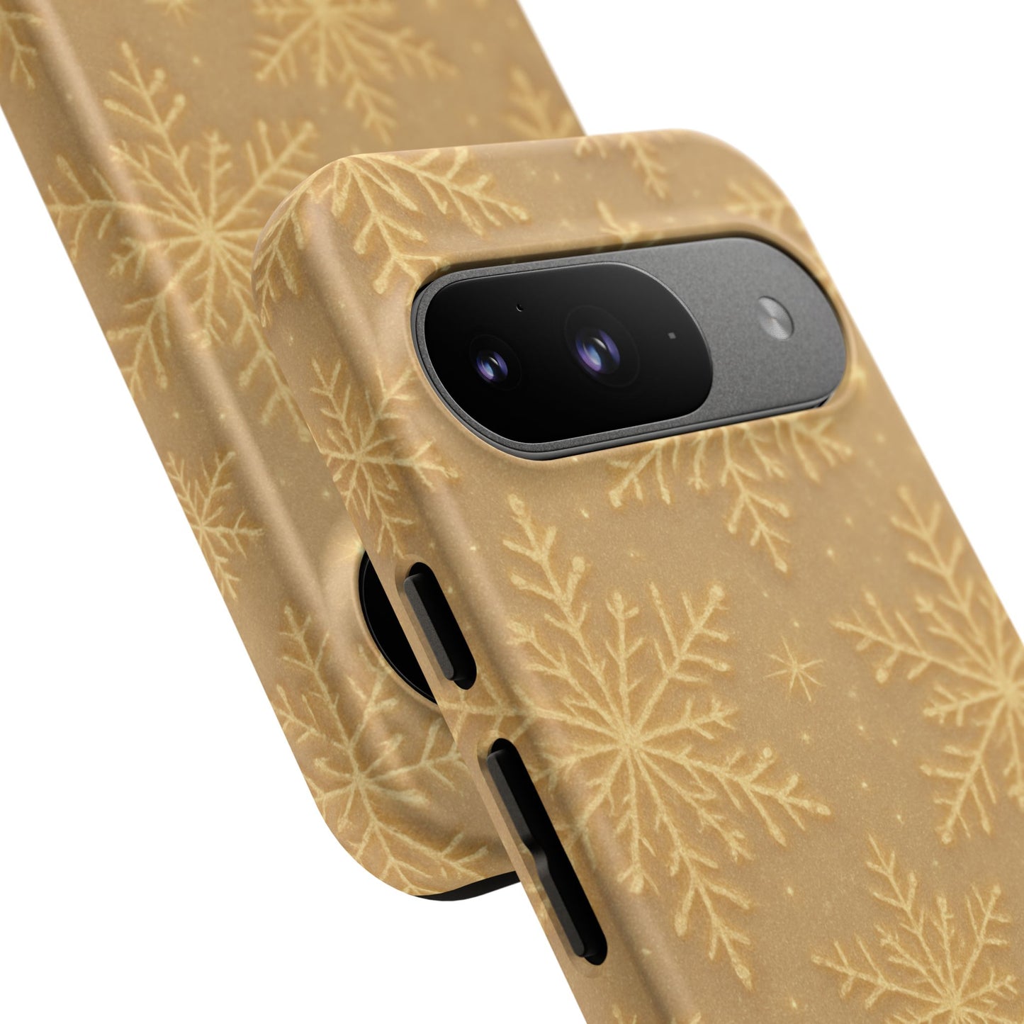 Golden Snowflake Holiday iPhone Case
