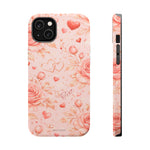 Floral Hearts Magnetic Impact-Resistant Phone Case - iPhone 14 Plus / Matte - Shamo's