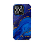 Blue Gold Marble Phone Case  Shamo's iPhone 16 Pro / Glossy / Without gift packaging