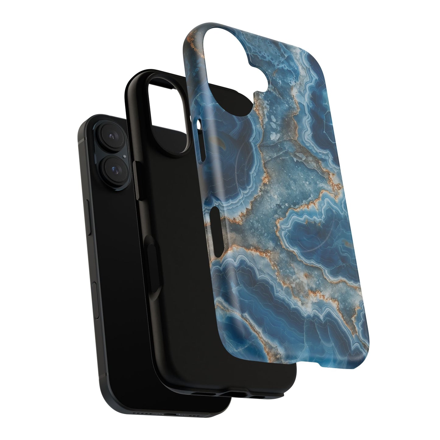 Blue Agate Marble iPhone Case —with MagSafe