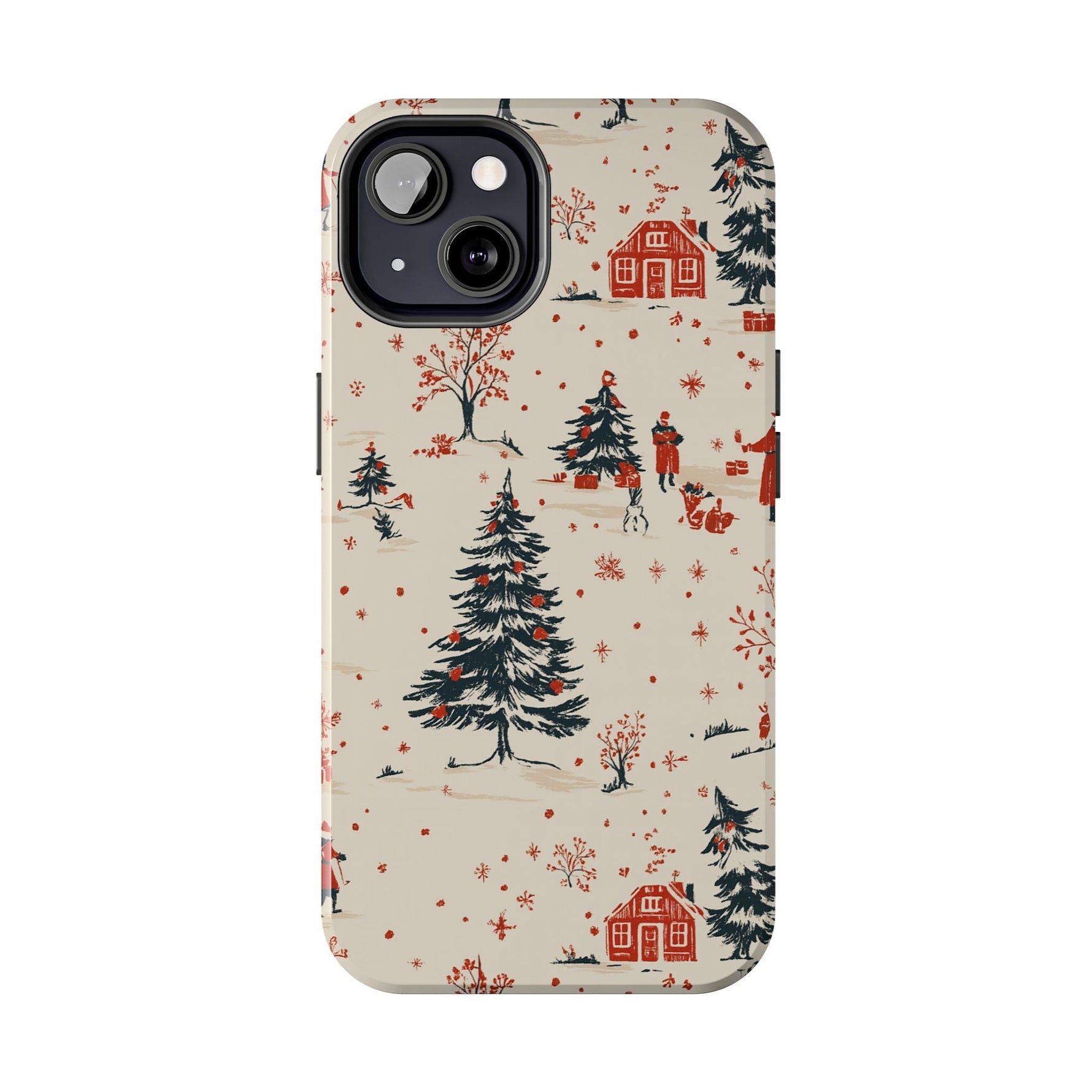 Winter Village Holiday Tough iPhone Case — Vintage Holidays & Snow Scene  Shamo's