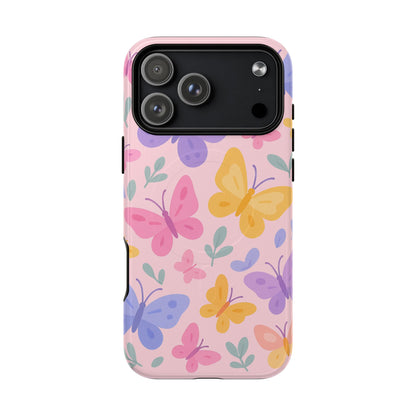 Butterfly Pattern Compatible with MagSafe Tough Magnetic Phone Case