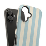 Blue Strips Pattern iPhone Case Compatible with MagSafe