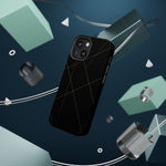 Black Geometric Design iPhone Case | MagSafe  Shamo's