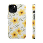 Yellow Flowers Summer Floral Magnetic Impact-Resistant iPhone Case with MagSafe Compatibility - iPhone 13 / Glossy - Shamo's