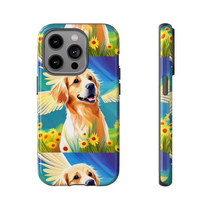 Tough Cases Golden Retriever with Wings Phone case