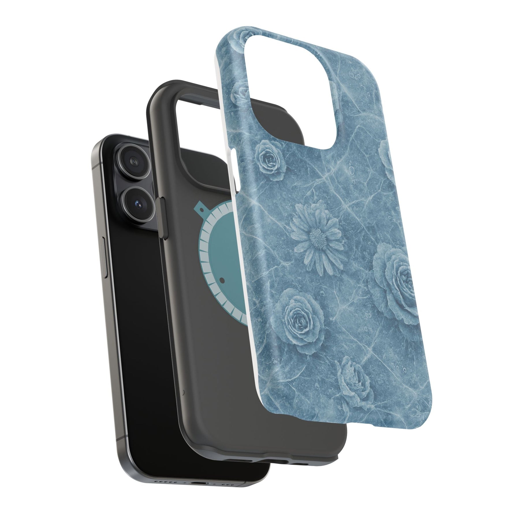 Frozen Flower Impact-Resistant iPhone Case — MagSafe Compatible  Shamo's