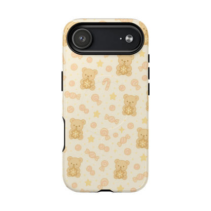 Cute Beige Teddy Bear iPhone Case with MagSafe