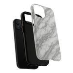 Silver Mist Marble iPhone Case with MagSafe - Shamo's