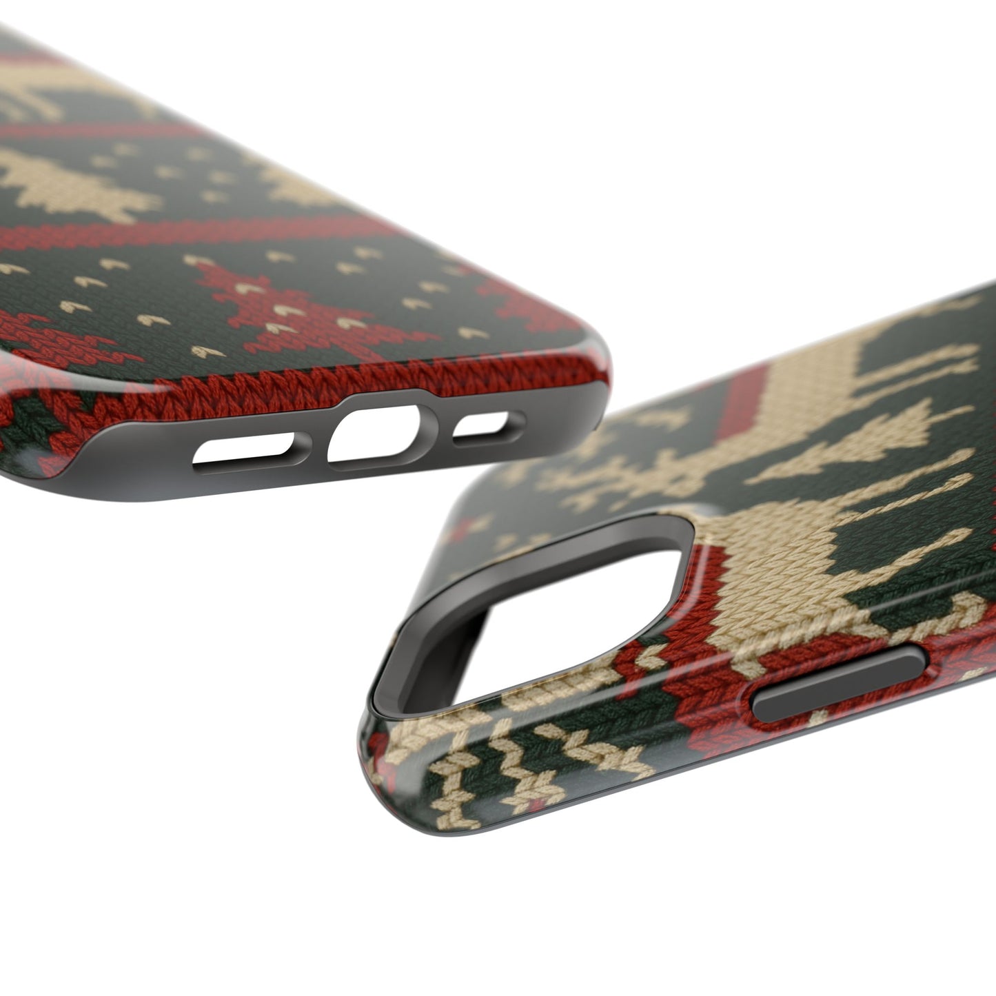 Holiday Reindeer Knit iPhone Case | compatible with MagSafe