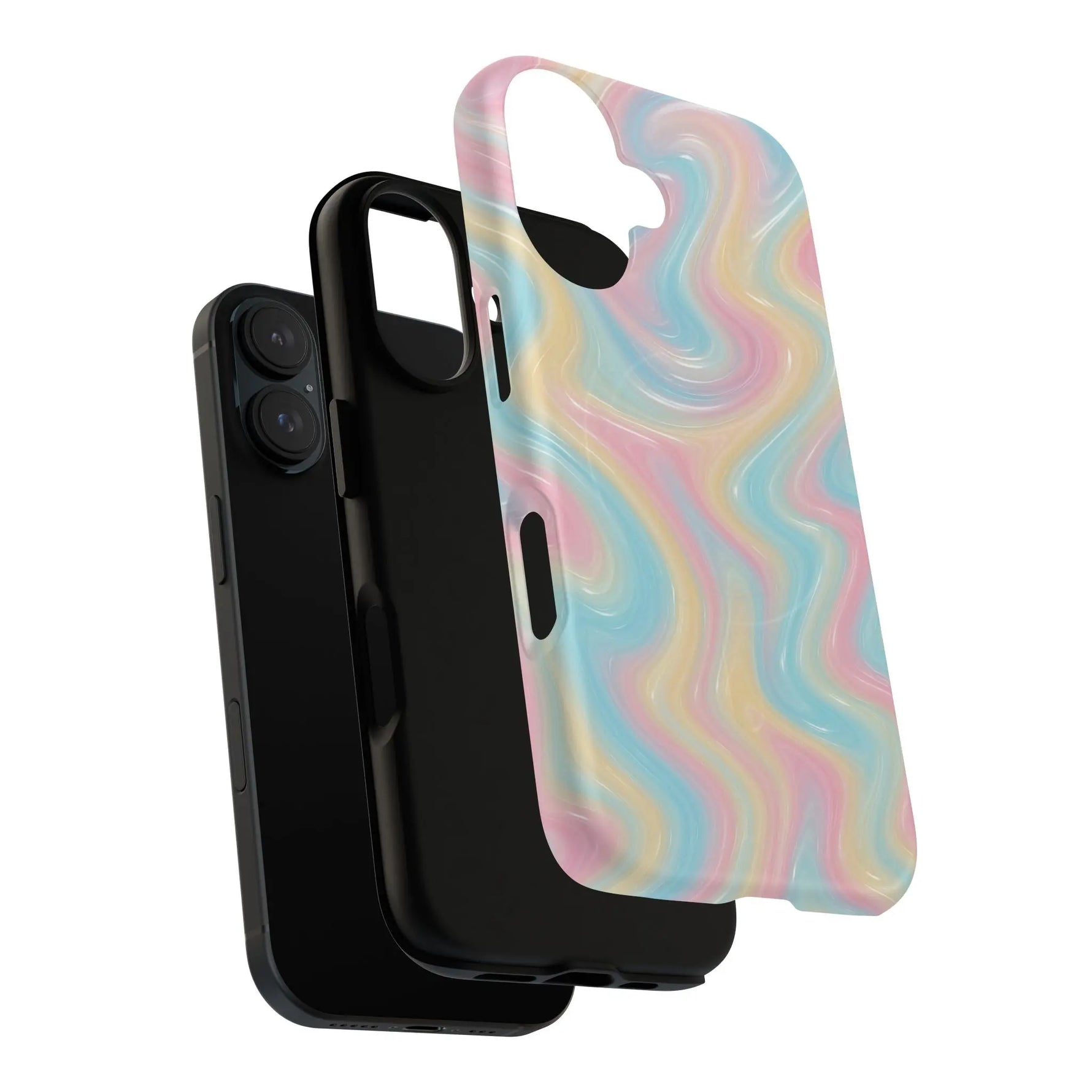 Rainbow Marble Swirl iPhone Case with MagSafe  Shamo's