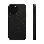 Black Geometric Design iPhone Case | MagSafe  Shamo's iPhone 13 Pro Max / Matte