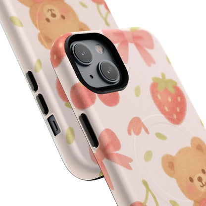Teddy Berry Basket Friends iPhone Case with MagSafe  Shamo's