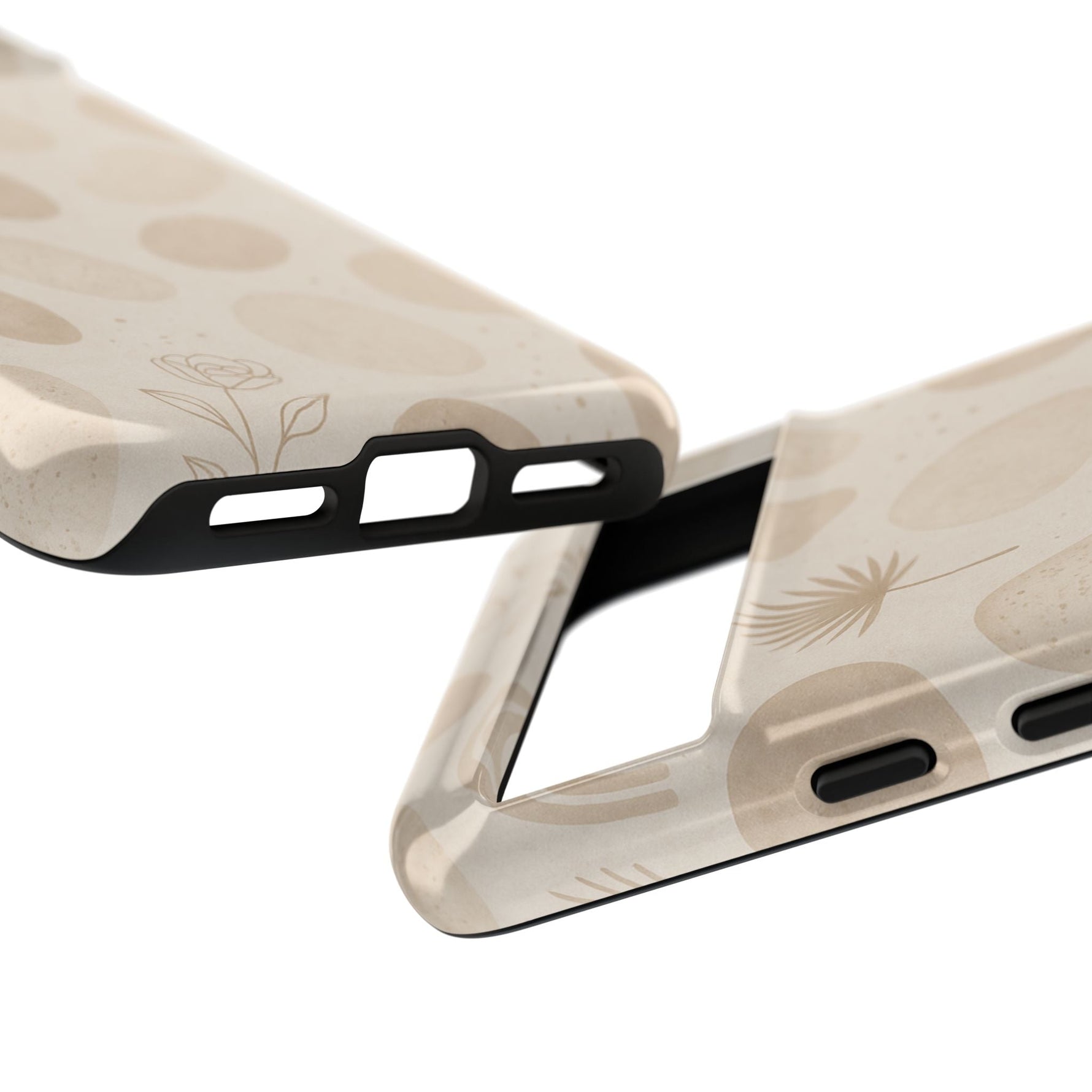 Neutral Pebble Pattern Tough iPhone Case  Shamo's