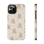 Cute Pastel Bear Impact Phone Case | Heart & Star Kawaii Pattern