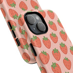 Strawberry Pattern Magnetic Phone Case | Berry Sweet Love